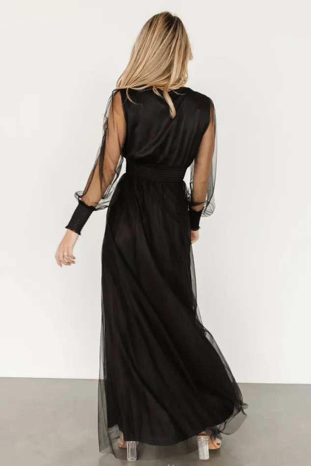 Women Layla Tulle Maxi Dress Black Baltic Born Maxi Dresses Women Layla Tulle Maxi Dress Black Baltic Born Maxi Dresses