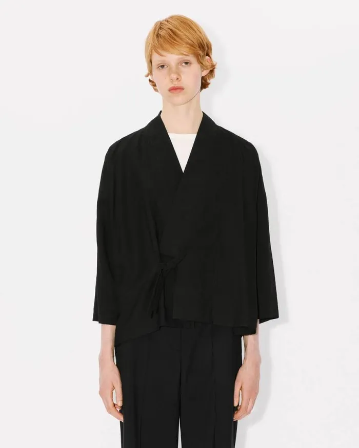 Women Light Kimono Jacket Black Kenzo Kimonos