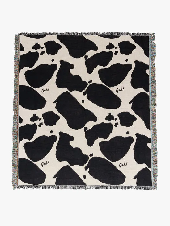 Women Lisa Says Gah Archie Throw Blanket Cow Home
