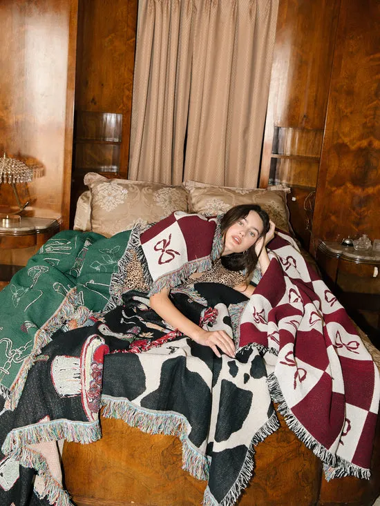 Women Lisa Says Gah Archie Throw Blanket Cow Home