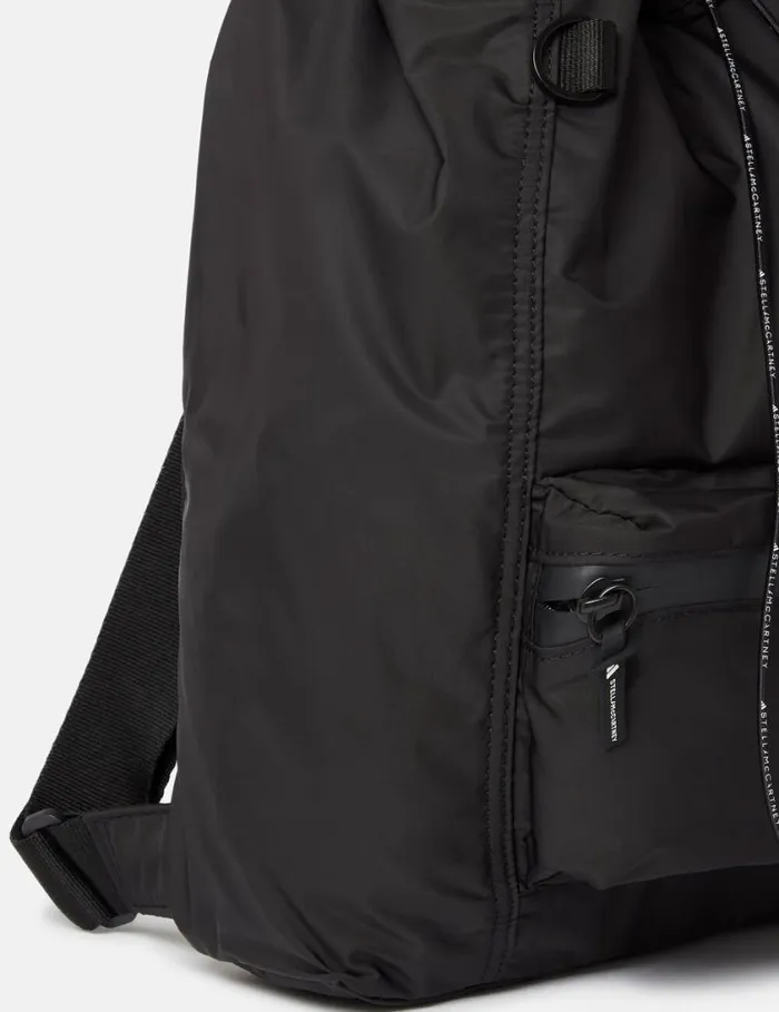 Women Logo Drawstring Gymsack Black Stella McCartney Backpacks