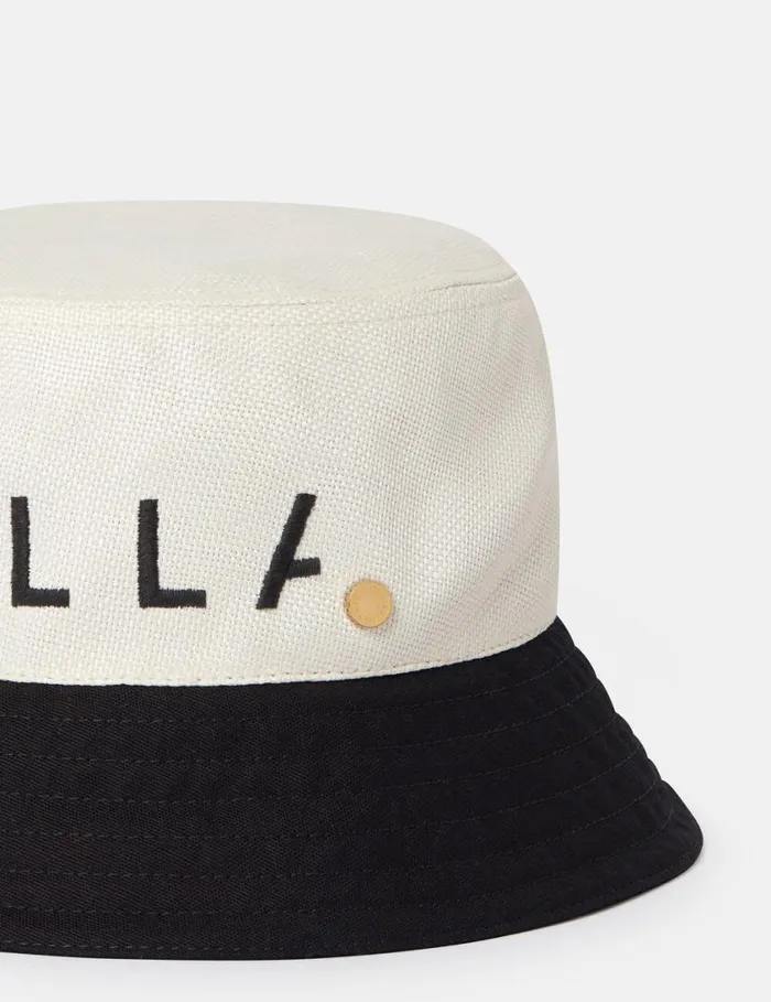 Women Logo Monochrome Visor Natural Stella McCartney Hats And Scarves