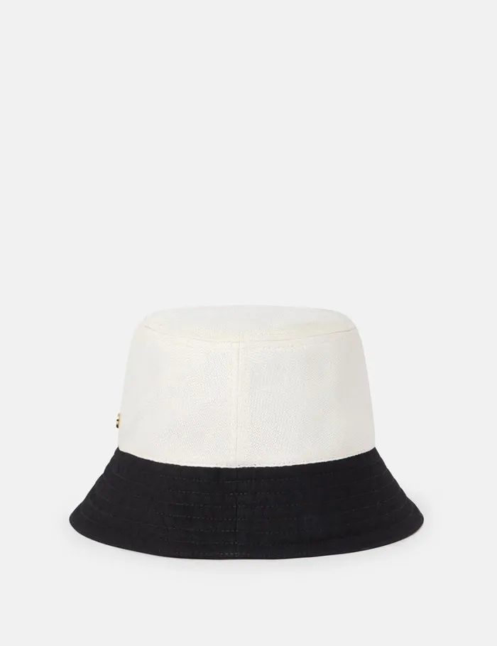Women Logo Monochrome Visor Natural Stella McCartney Hats And Scarves