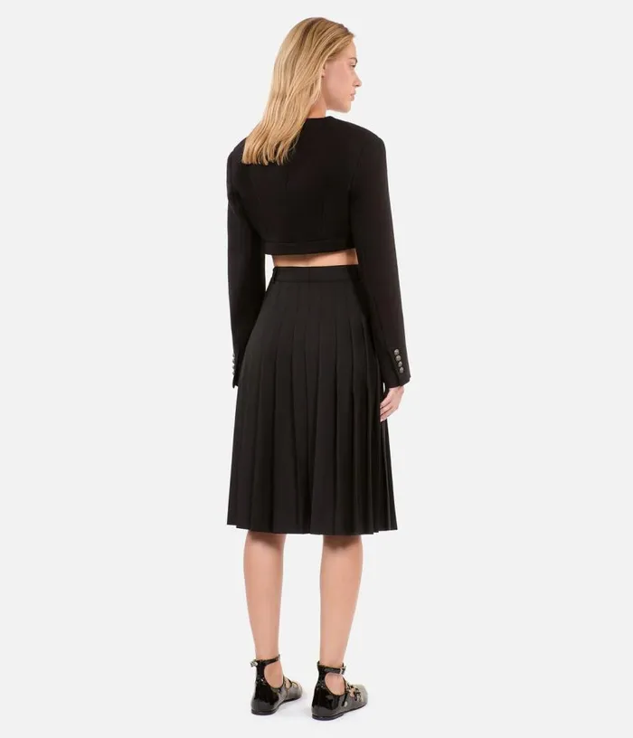 Women Long Black Pleated Skirt THE KOOPLES Skirts and Shorts