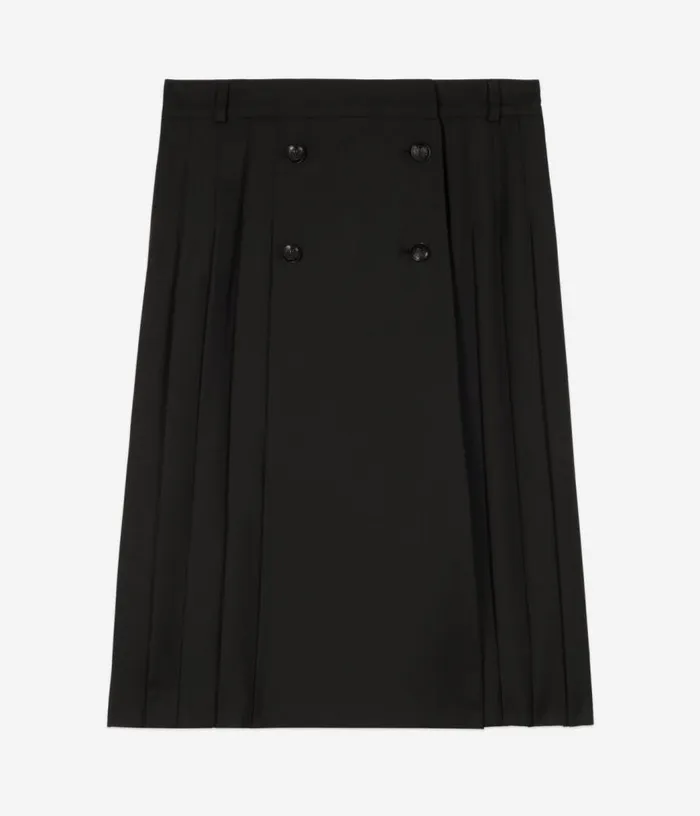 Women Long Black Pleated Skirt THE KOOPLES Skirts and Shorts