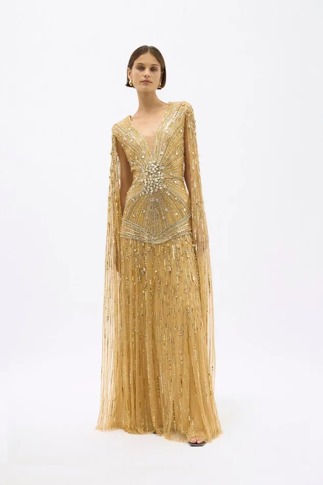 Women Long Sleeve Dresses Rachel Gilbert TAO GOWN