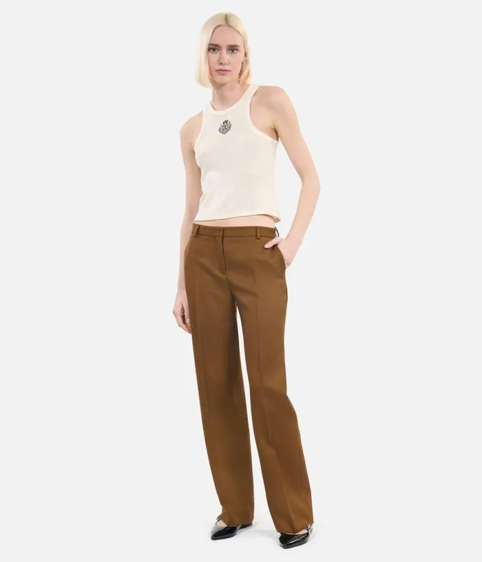Women Loosefitting Brown Suit Trousers THE KOOPLES Blazers and Suits