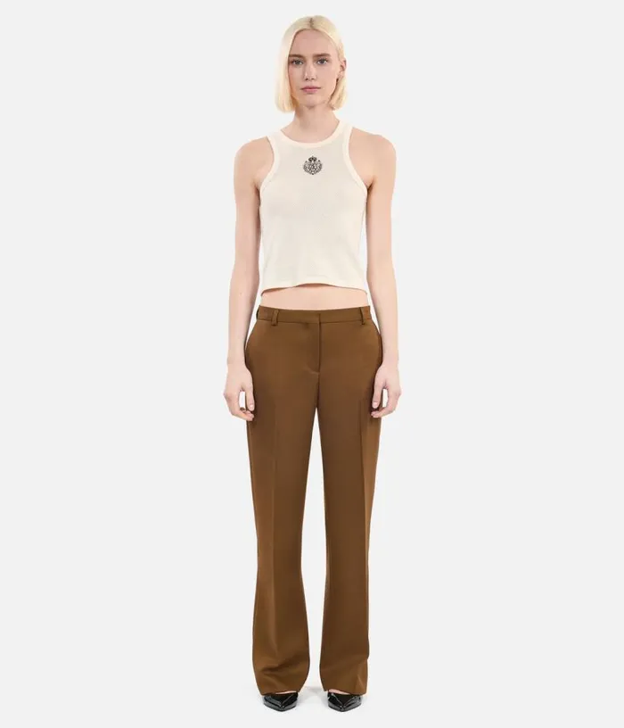 Women Loosefitting Brown Suit Trousers THE KOOPLES Blazers and Suits