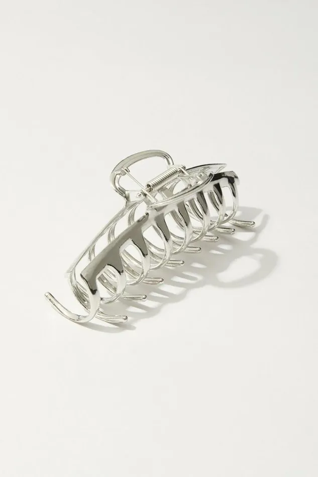 Women Lucky Brand Hair Accessories Metal Claw Silver