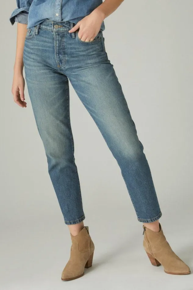 Women Lucky Brand Jeans High Rise Drew Mom Starlet Dest