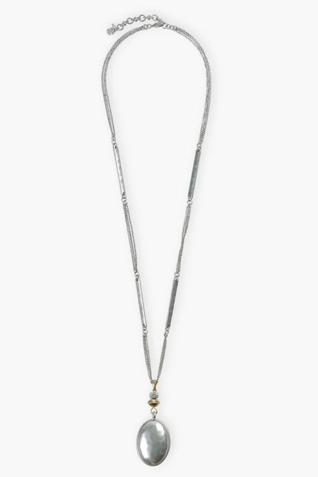 Women Lucky Brand Jewelry Reversible Pendant Two Tone