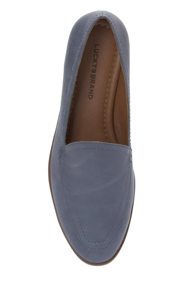 Women Lucky Brand Shoes Fiana Loafer Open Blueturquoise