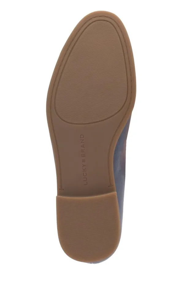 Women Lucky Brand Shoes Fiana Loafer Open Blueturquoise