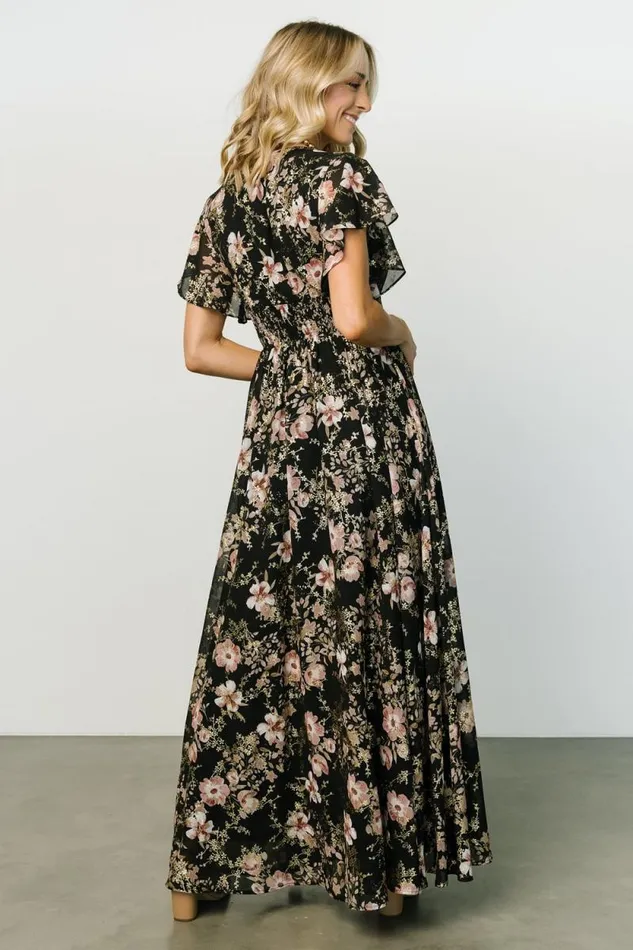 Women Lynlee Metallic Maxi Dress Black Mauve Baltic Born Maxi Dresses Women Lynlee Metallic Maxi Dress Black Mauve Baltic Born Maxi Dresses