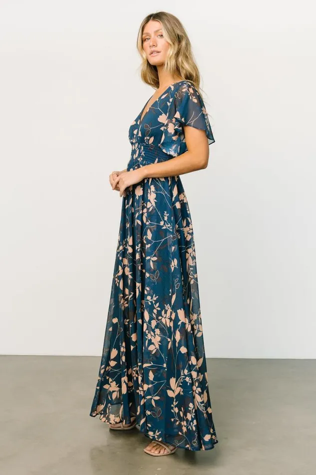 Women Lynlee Metallic Maxi Dress Topaz Baltic Born Maxi Dresses