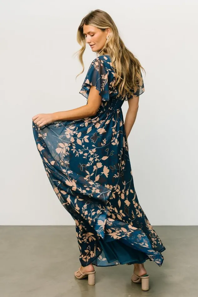 Women Lynlee Metallic Maxi Dress Topaz Baltic Born Maxi Dresses