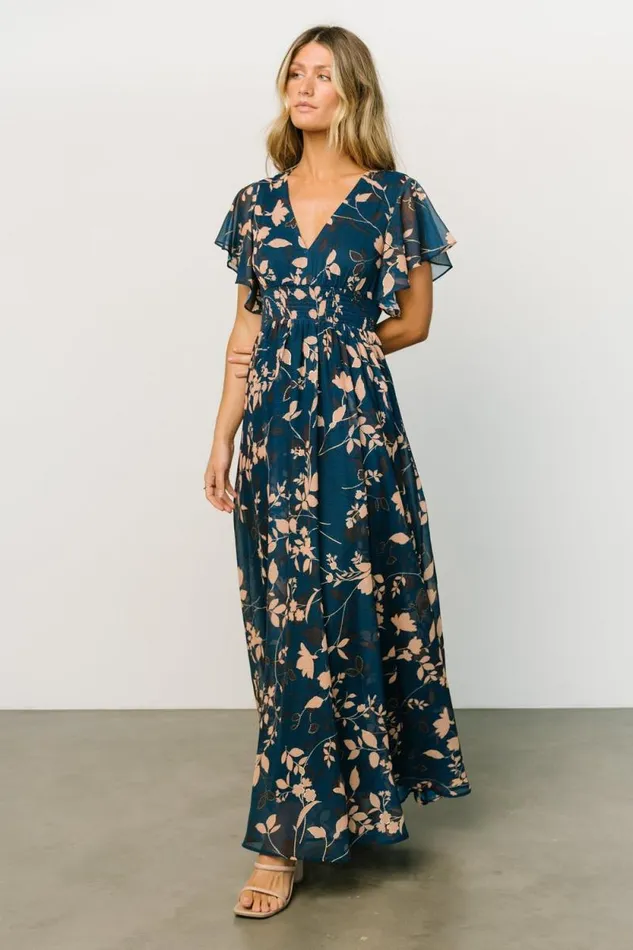 Women Lynlee Metallic Maxi Dress Topaz Baltic Born Maxi Dresses