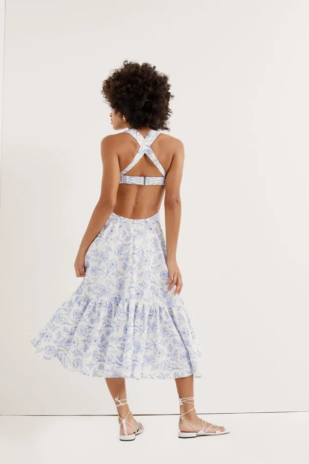 Women Maisie Midi Dress Blue For Love and Lemons Dresses Women Maisie Midi Dress Blue For Love and Lemons Dresses