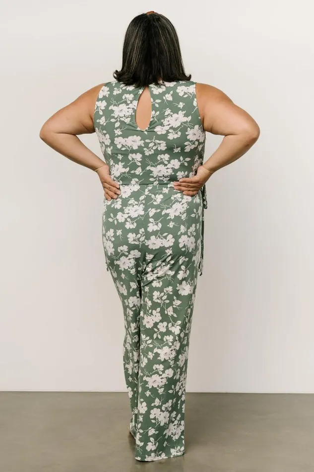 Women Margaux Jumpsuit Dusty Green Ivory Baltic Born Jumpsuits and Rompers Women Margaux Jumpsuit Dusty Green Ivory Baltic Born Jumpsuits and Rompers