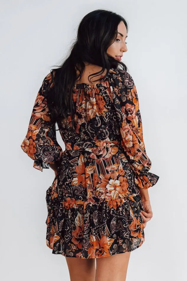 Women Mars Short Dress Black Multi Print Baltic Born Short Dresses