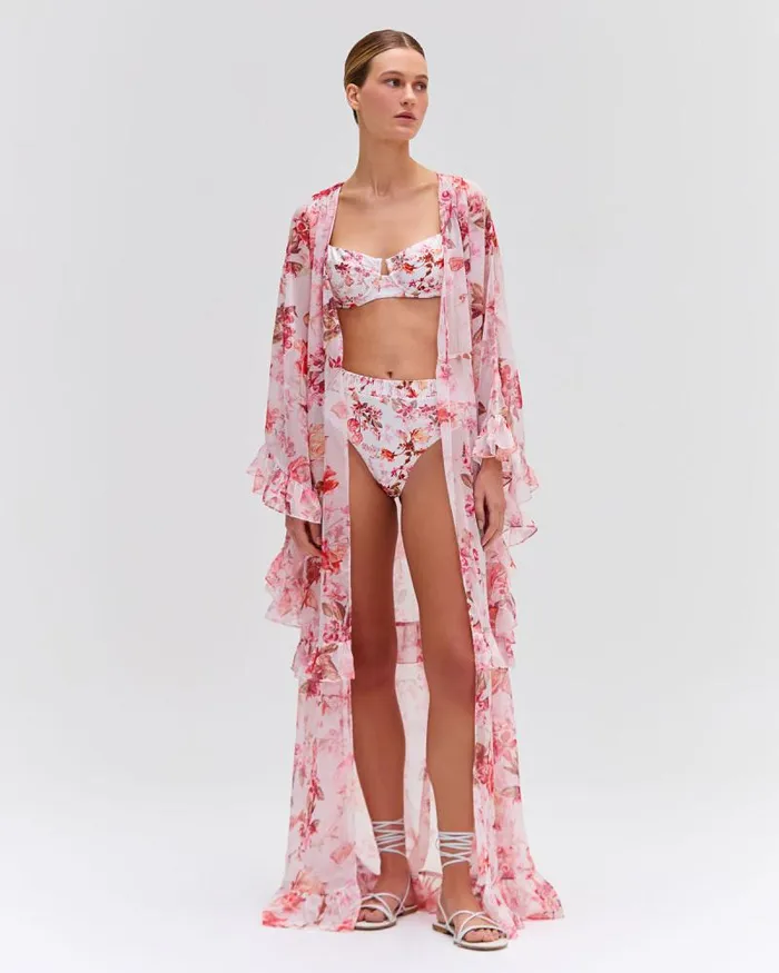 Women Matching Sets PatBO Floral Haze Maxi Robe EXCLUSIVE Vapor