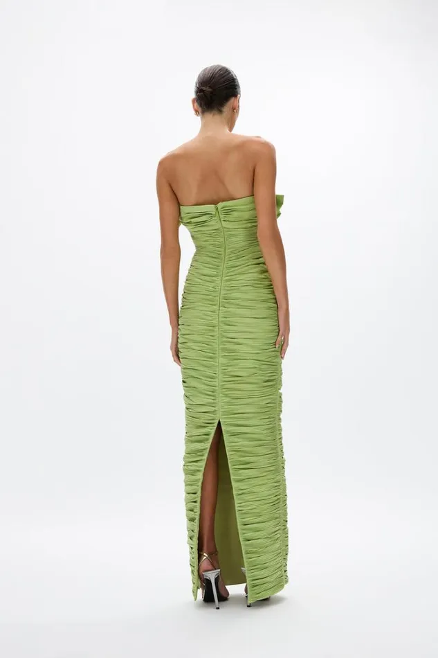 Women Maxi Dresses Rachel Gilbert Jensen Gown Pistachio Women Maxi Dresses Rachel Gilbert Jensen Gown Pistachio