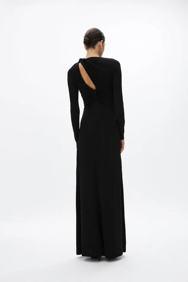 Women Maxi Dresses Rachel Gilbert Tanner Sleeve Gown Black Women Maxi Dresses Rachel Gilbert Tanner Sleeve Gown Black