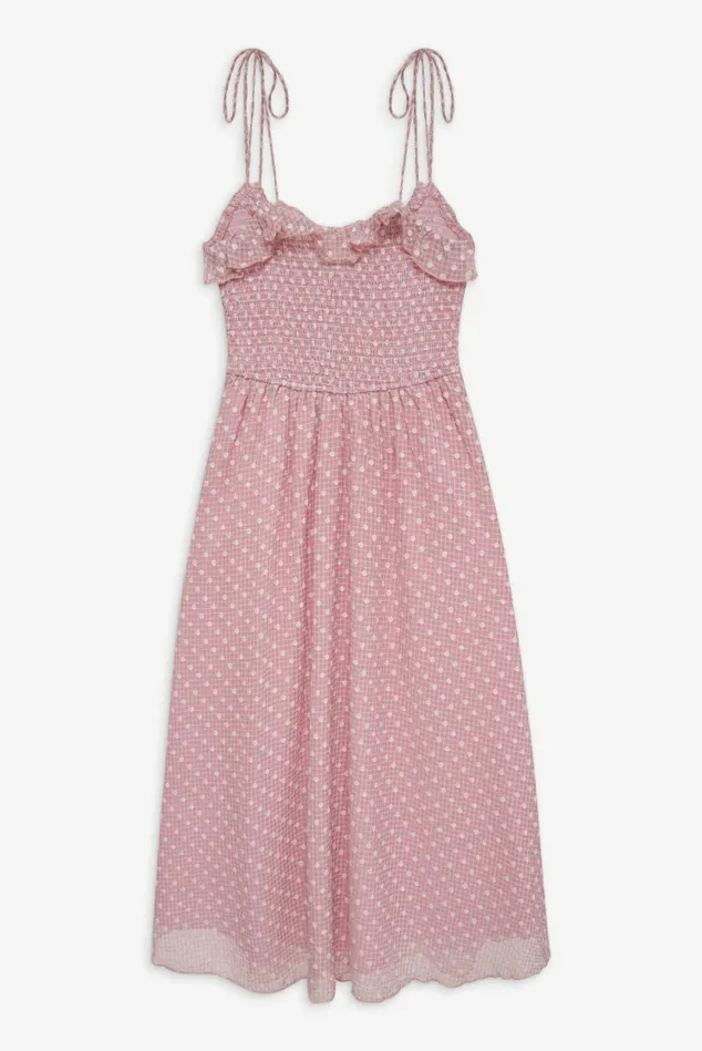 Women Maxine Midi Dress Pink For Love and Lemons Dresses