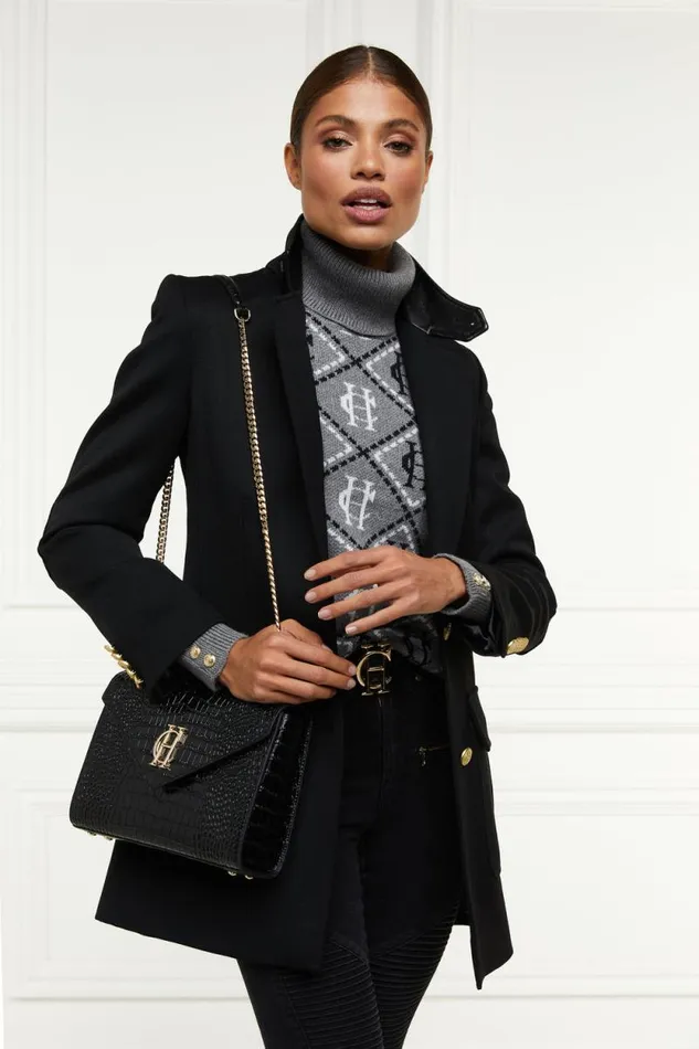Women Mayfair Blazer Black Twill Holland Cooper Tailoring