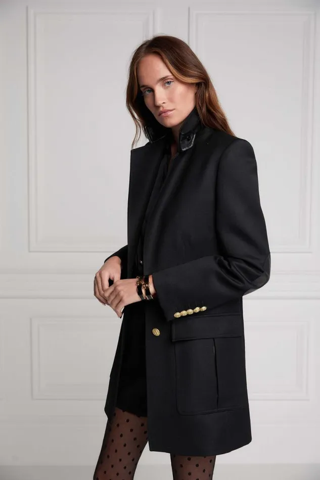 Women Mayfair Blazer Black Twill Holland Cooper Tailoring