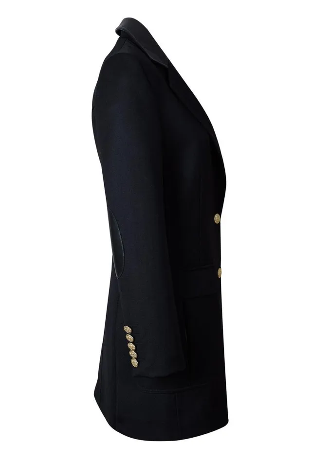 Women Mayfair Blazer Black Twill Holland Cooper Tailoring