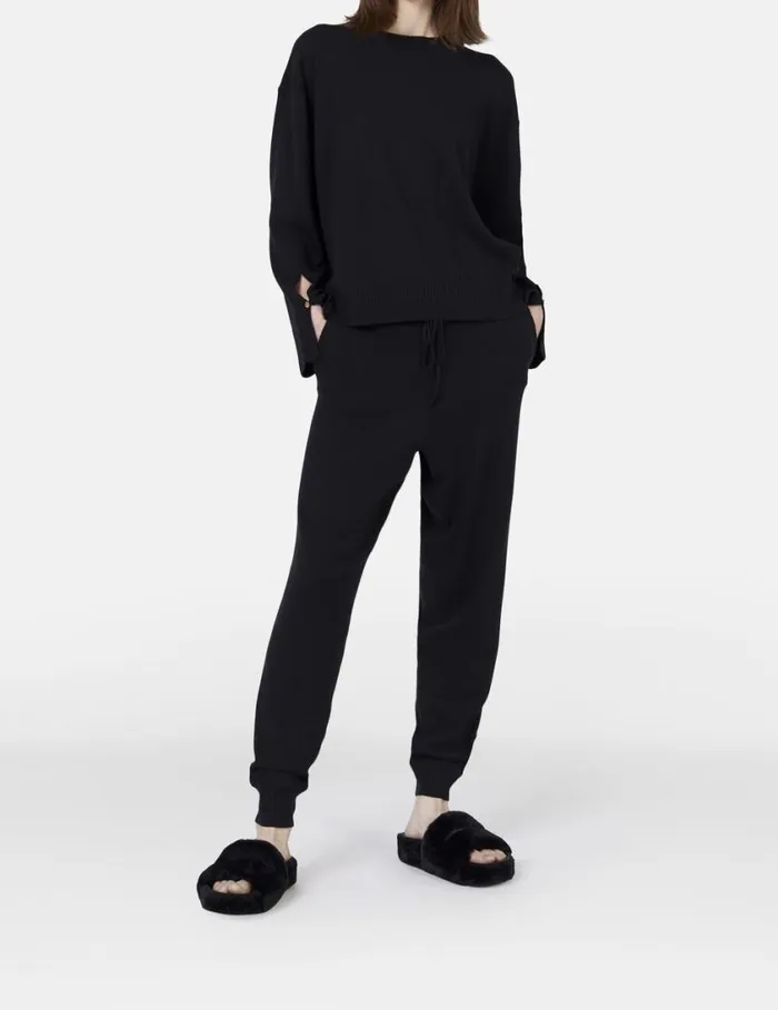 Women MidRise Tapered Sweatpants Black Stella McCartney Pants And Shorts Women MidRise Tapered Sweatpants Black Stella McCartney Pants And Shorts