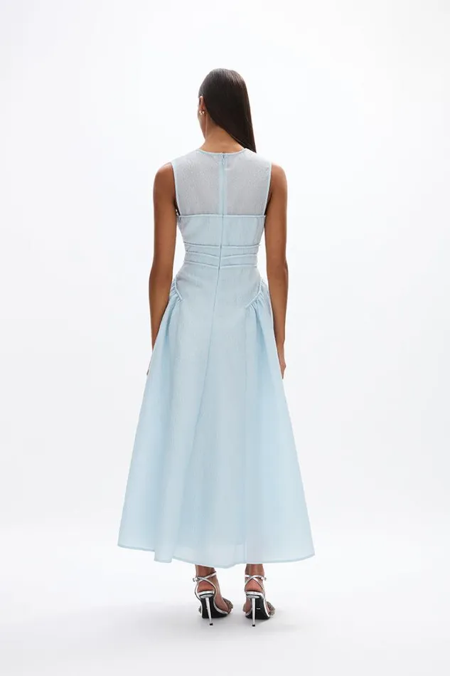 Women Midi Dresses Rachel Gilbert Sophia Dress Sky Women Midi Dresses Rachel Gilbert Sophia Dress Sky