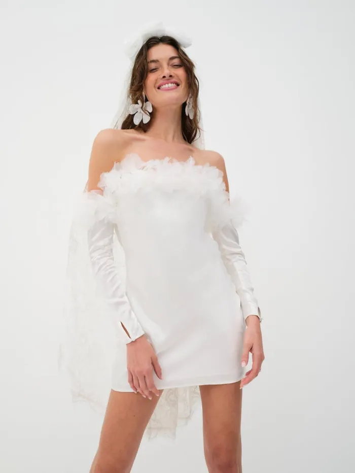 Women Mila Mini Dress White For Love and Lemons Dresses