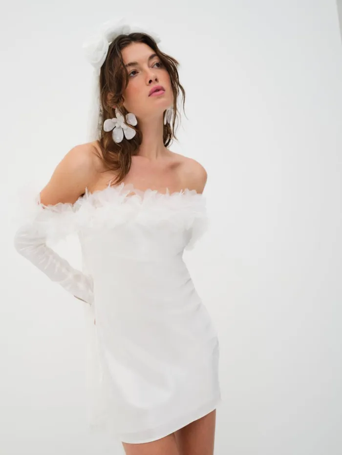 Women Mila Mini Dress White For Love and Lemons Dresses