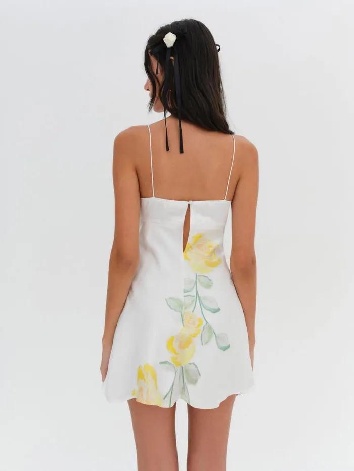 Women Millie Mini Dress White For Love and Lemons Dresses