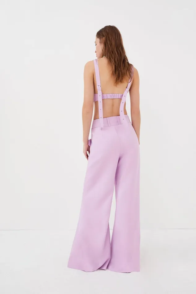 Women Natasha Crop Top Purple For Love and Lemons Tops Women Natasha Crop Top Purple For Love and Lemons Tops