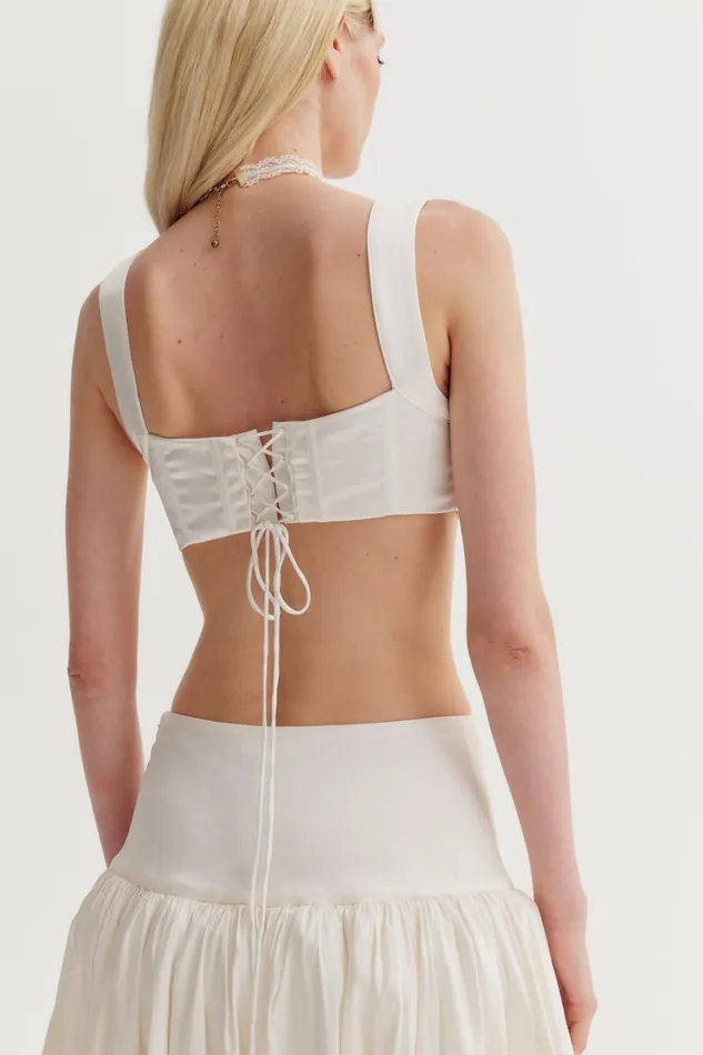 Women Nelly Corset Top White For Love and Lemons Tops Women Nelly Corset Top White For Love and Lemons Tops