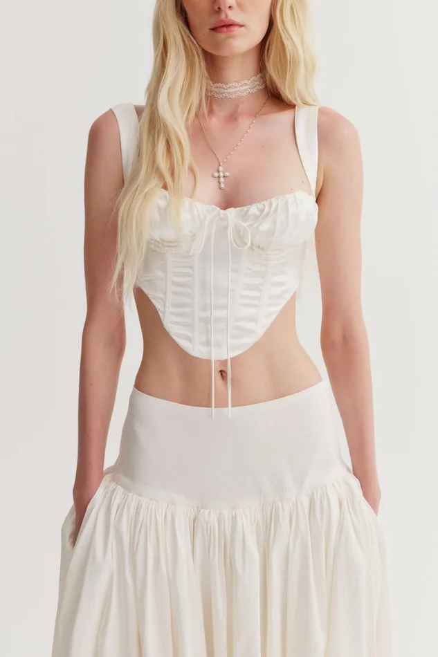 Women Nelly Corset Top White For Love and Lemons Tops Women Nelly Corset Top White For Love and Lemons Tops