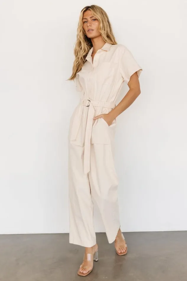 Women Newport Jumpsuit Cream Baltic Born Jumpsuits and Rompers