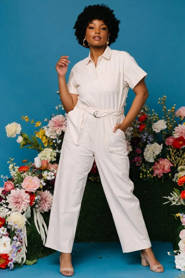 Women Newport Jumpsuit Cream Baltic Born Jumpsuits and Rompers