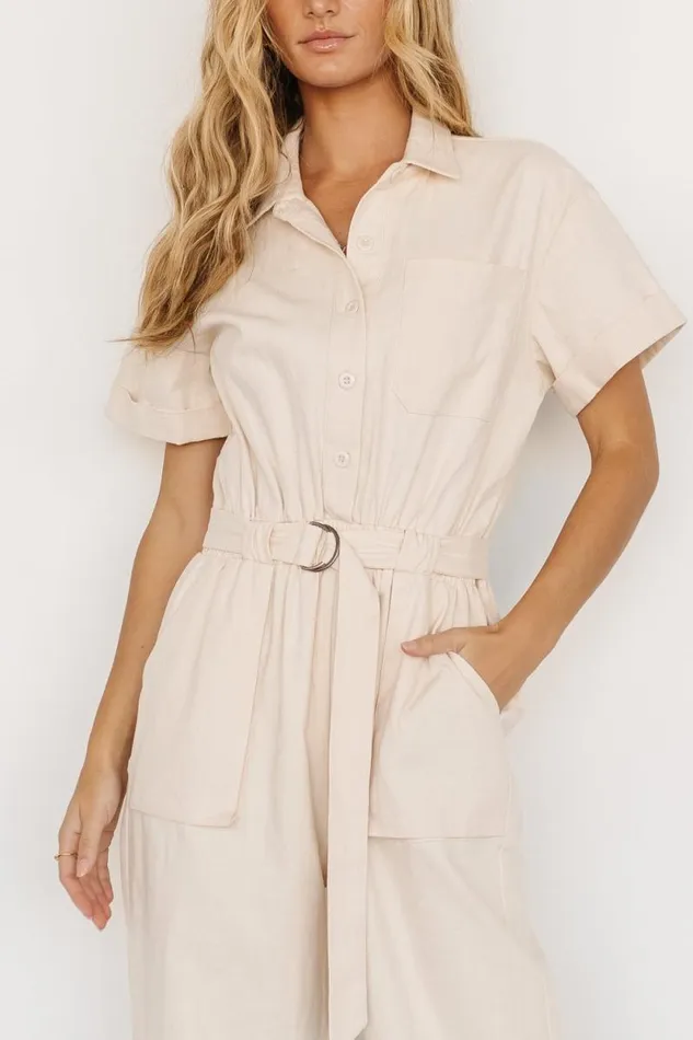 Women Newport Jumpsuit Cream Baltic Born Jumpsuits and Rompers