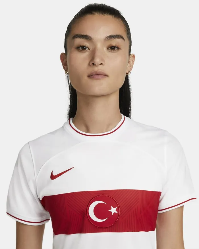 Women Nike All Clothing Trkiye 202223 Stadium Home Whiteuniversity Reduniversity Red