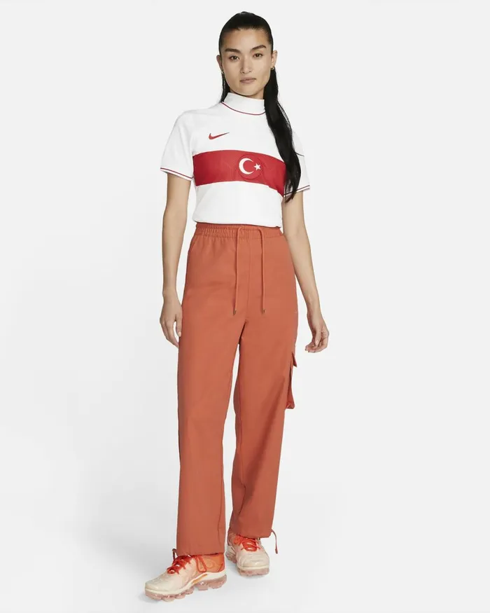 Women Nike All Clothing Trkiye 202223 Stadium Home Whiteuniversity Reduniversity Red