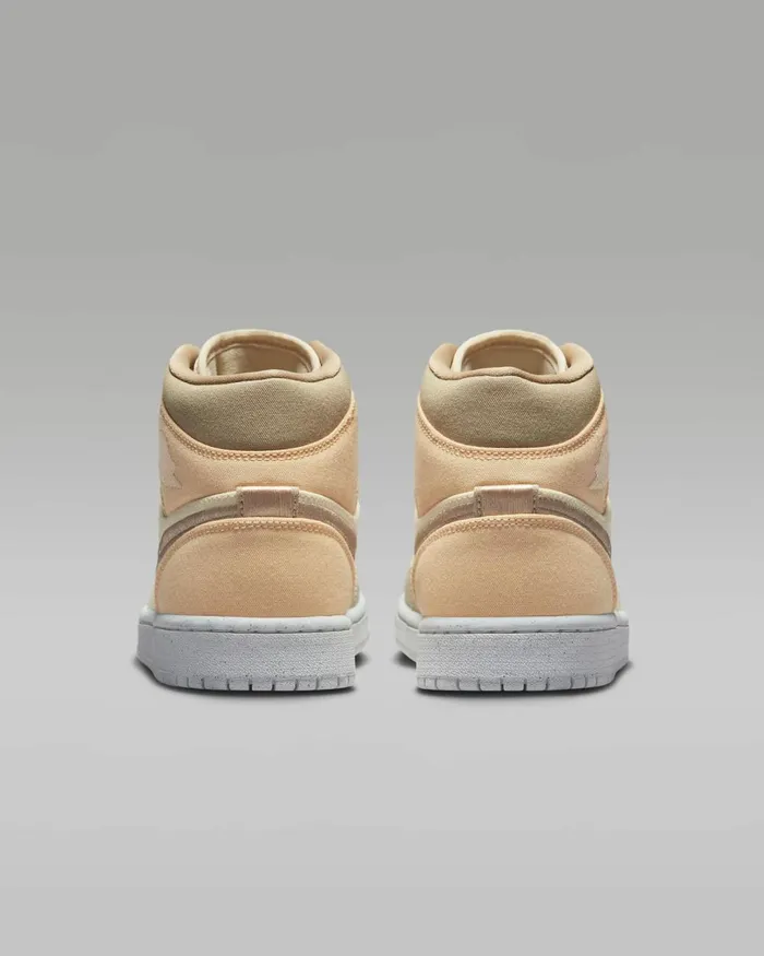 Women Nike All Shoes Air Jordan 1 Mid SE Muslincelestial Goldsaildesert
