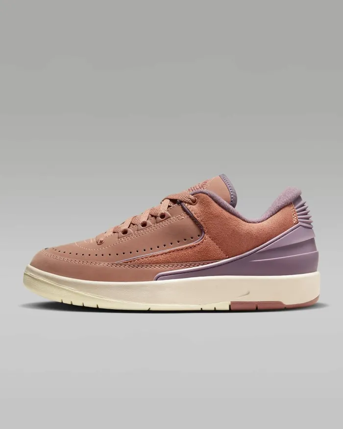 Women Nike All Shoes Air Jordan 2 Retro Low Sky J Orangesky J Mauveguava Icevarsity Red