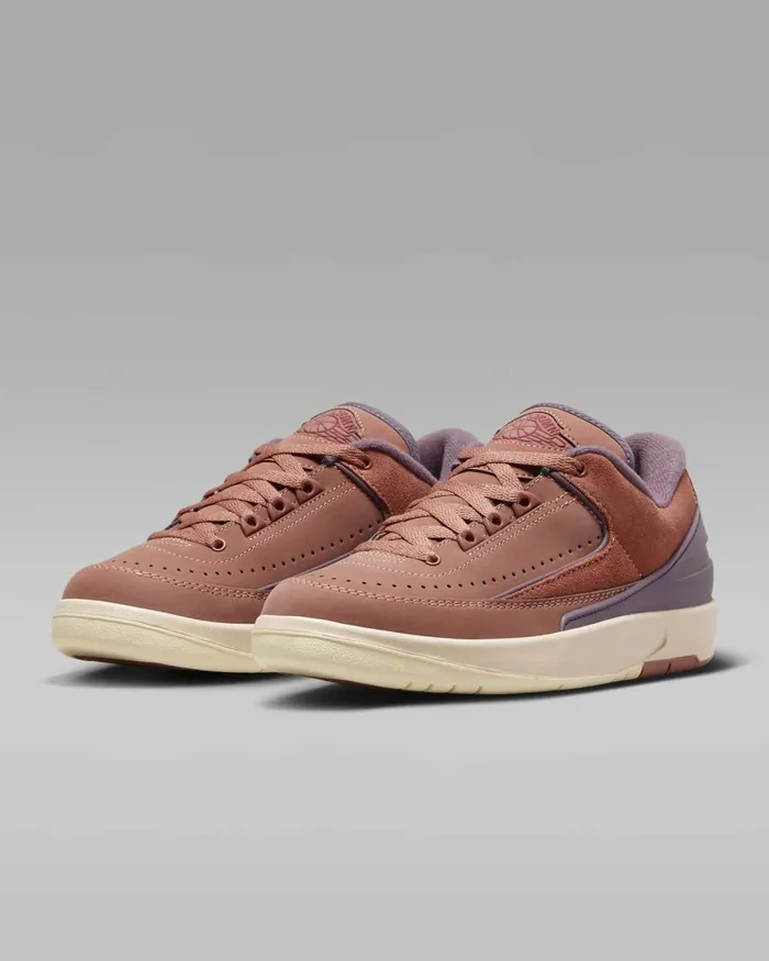 Women Nike All Shoes Air Jordan 2 Retro Low Sky J Orangesky J Mauveguava Icevarsity Red