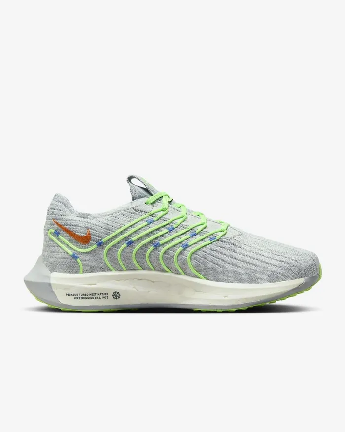 Women Nike All Shoes Pegasus Turbo Pure Platinumwolf Greylime Blastbright Mandarin
