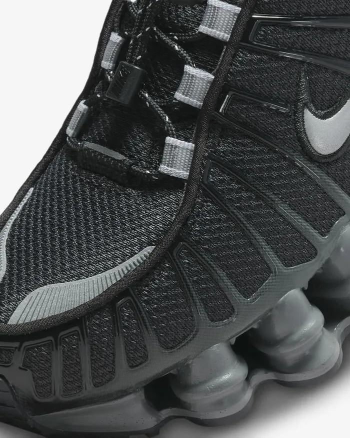Women Nike All Shoes Shox TL Blackiron Greyhigh Voltagemetallic Silver