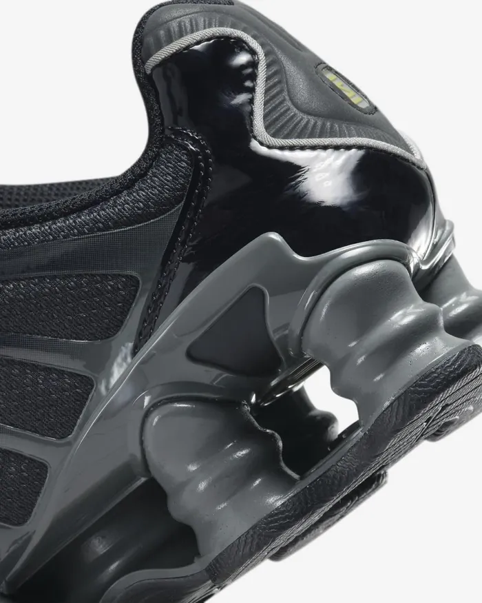 Women Nike All Shoes Shox TL Blackiron Greyhigh Voltagemetallic Silver